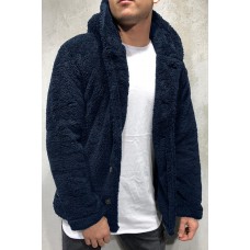 Men's Hooded Solid Color Jacket