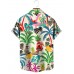 Men's Hawaiian Printed Lapel Short Sleeve Shirt 29619639M